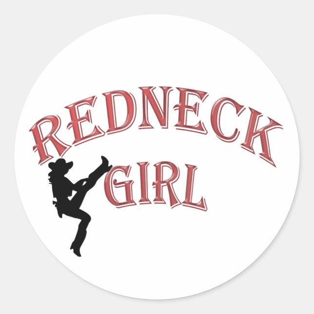 Autocollants pour filles Redneck (Devant)