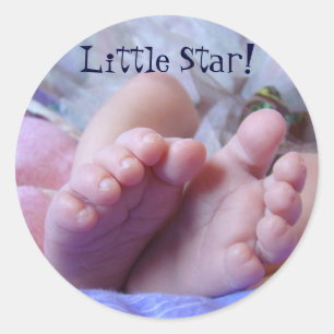Autocollants pour les orteils de bébé Little Star