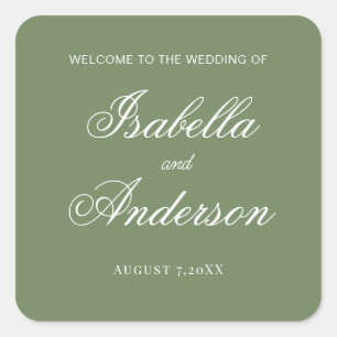 Autocollants pour sachet de cookies de mariage ver