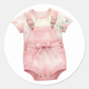 Autocollants pour vêtements bébé rose