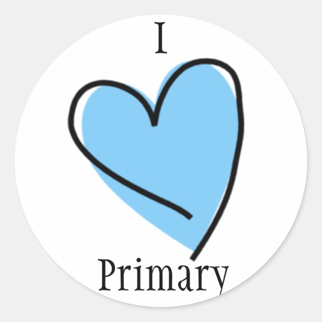 Autocollants primaires de LDS - bleu primaire de (Devant)