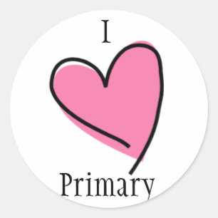 Autocollants primaires de LDS - rose primaire de