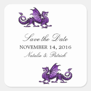 Autocollants Purple Dragon Save the Date