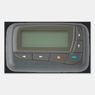 Autocollants rectangulaires de bipeur