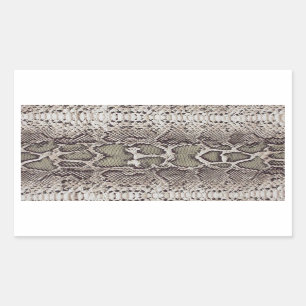 Autocollants rectangulaires de peau de serpent