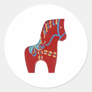 Autocollants Red Dala Horse