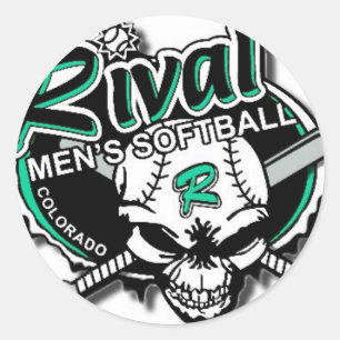 Autocollants rivaux du base-ball d'équipe