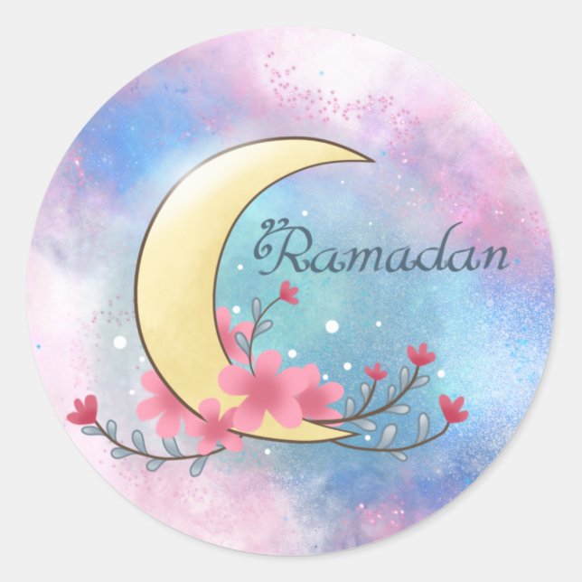 autocollants rond pour ramadan (Devant)