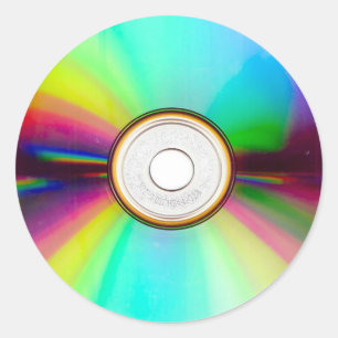 Autocollants ronds CD