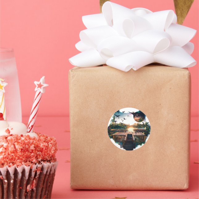 Autocollants Ronds Classiques (Fête)