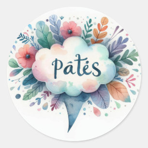 Autocollants ronds classiques (Pâtés)