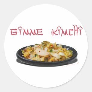 Autocollants ronds d'amants de Gimme Kimchi Kimchi