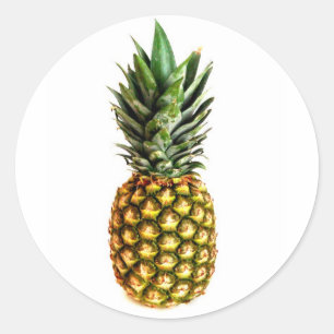 Autocollants ronds d'ananas