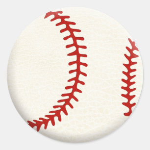 Autocollants ronds de base-ball/base-ball