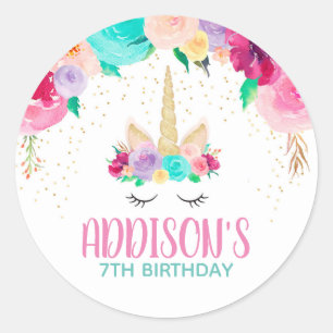 Autocollants ronds de cadeau somnolent