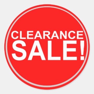 Autocollants ronds de vente de compensation