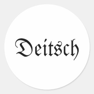 Autocollants Ronds Deitsch