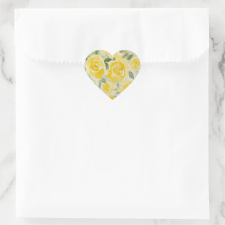 Autocollants Roses Jaunes