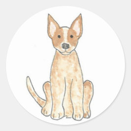 Autocollants rouges de Heeler de chien australien