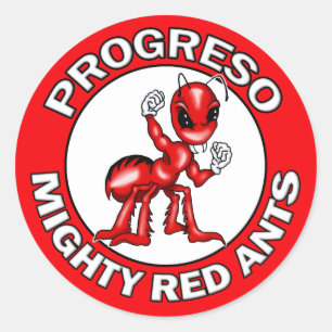 Autocollants rouges puissants de fourmis de