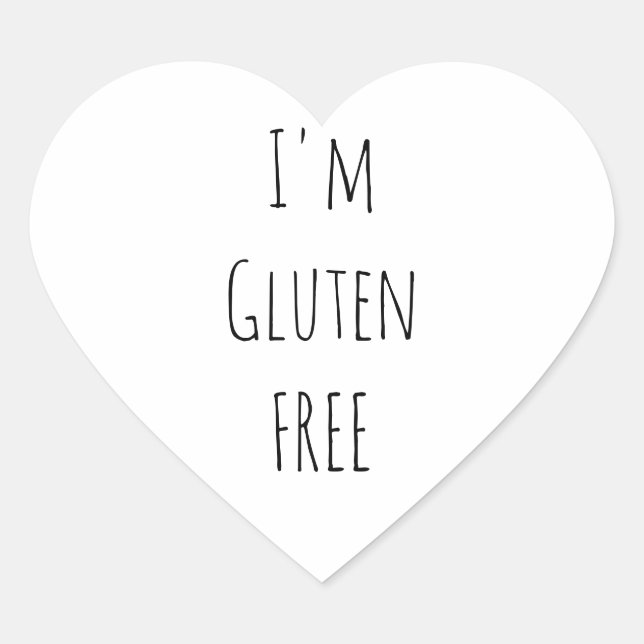 Autocollants sans gluten (Devant)