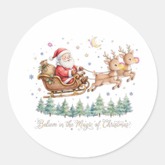 Autocollants Santa vintage