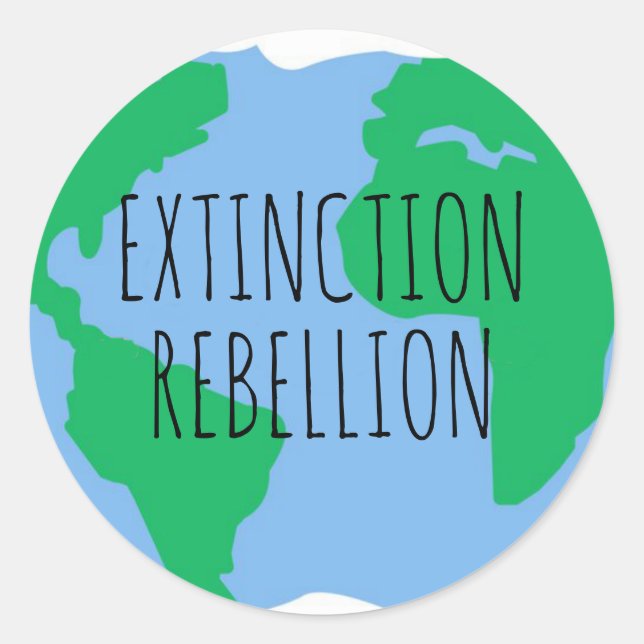 Autocollants Sauver la planète Terre | Extinction  (Devant)