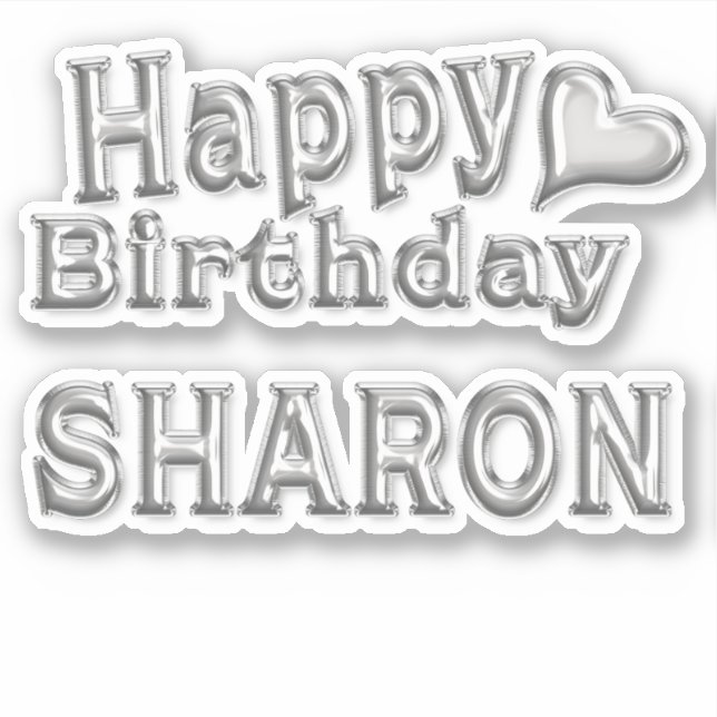 Autocollants Sharon Happy Birthday (Devant)