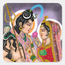 Autocollants Shiva Parvati