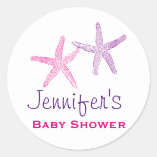 Autocollants simples de douche d'étoiles de mer d