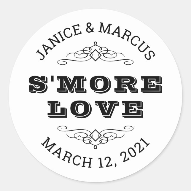 Autocollants S'more Love Stickers, Autocollants de (Devant)