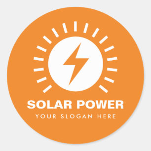 Autocollants solaires avec nom commercial personna