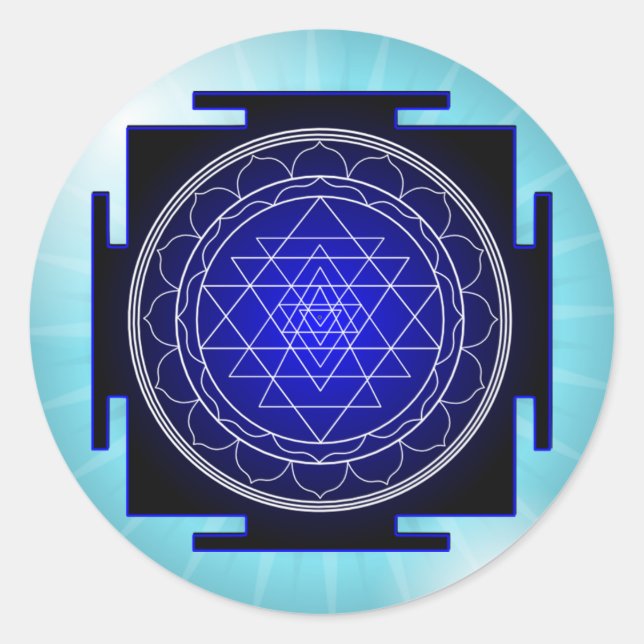 autocollants sri yantra (Devant)