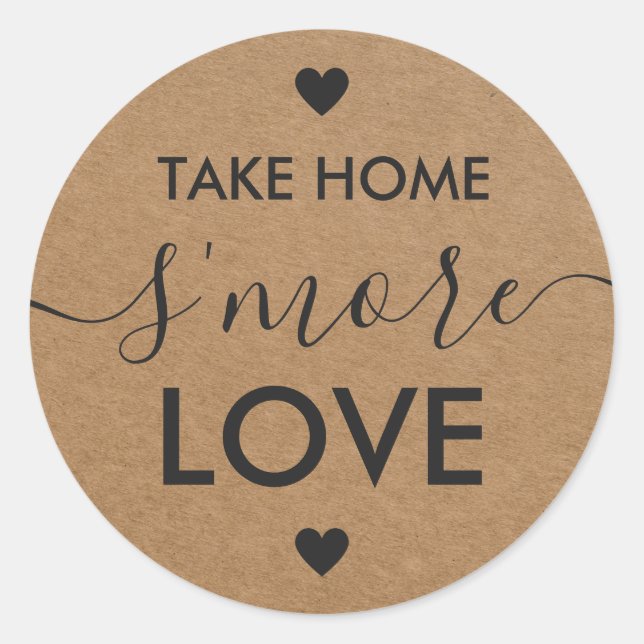Autocollants Take Home S'more Love (Devant)