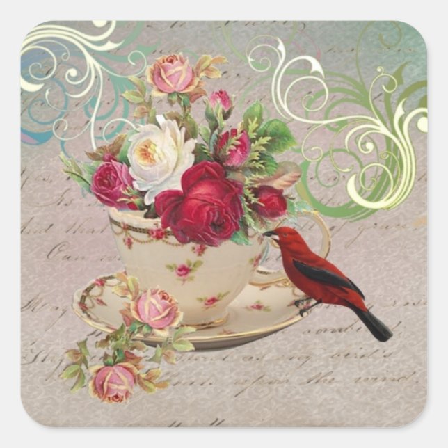 Autocollants Teacup 1 (Devant)