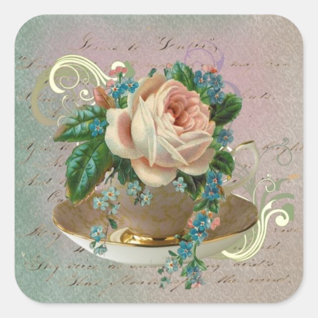 Autocollants Teacup 4 (Devant)