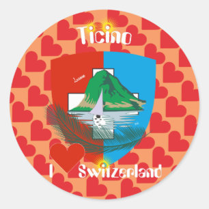 Autocollants Ticino Suisse Svizzera Svizra