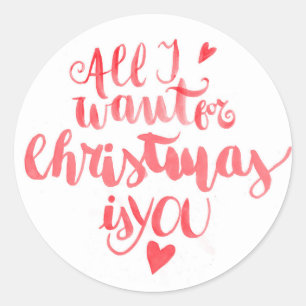 Autocollants Tout Ce Que Je Veux Pour Noël