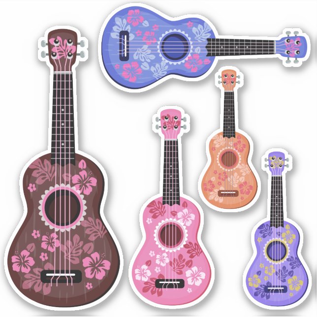 Autocollants Ukulele (Devant)