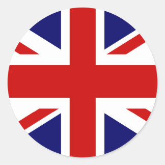 Autocollants Union jack | ronde