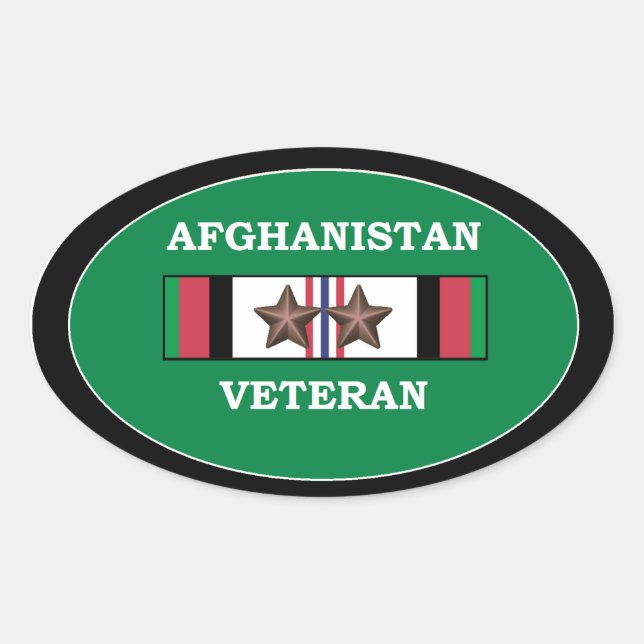 Autocollants vétérans de l'Afghanistan 2 ACS (Devant)