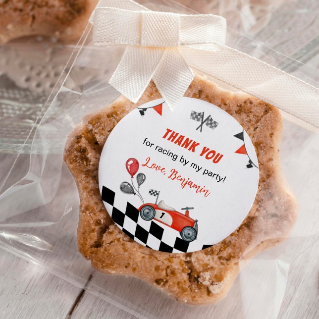 Autocollants vintage Red Race 1er anniversaire (Créateur téléchargé)