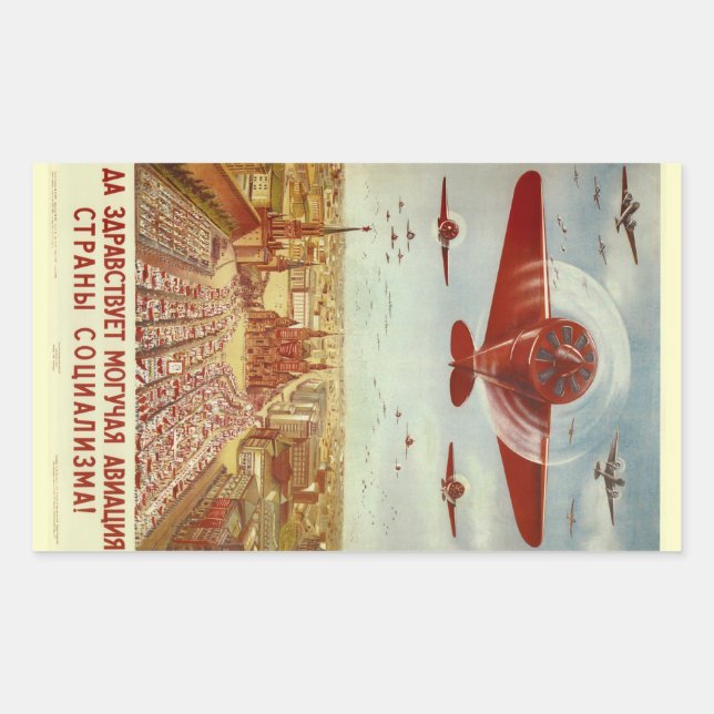 Autocollants vintages de propagande de l'aviation  (Devant)