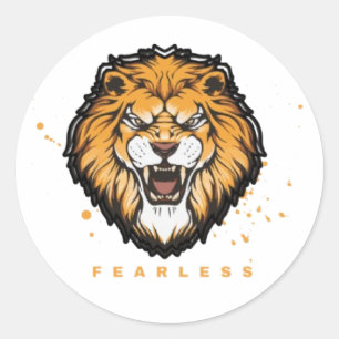 Autocollants vinyles esthétiques Lion Mignon Anima