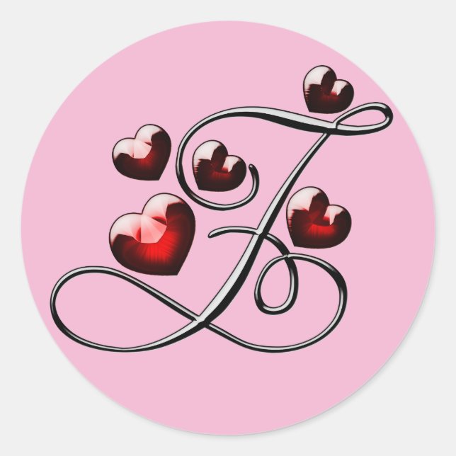 autocollants Z initiaux monogramme (Devant)