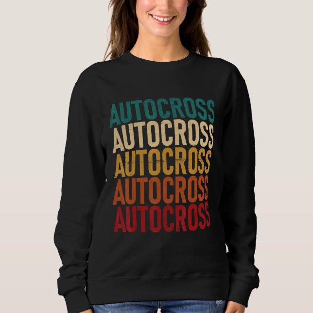 Autocross Car Racing Motorsport Apparel 1 Sweatshirt (Vorderseite)