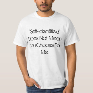 Autodéfini ne signifie pas" (le T-shirt unisexe)