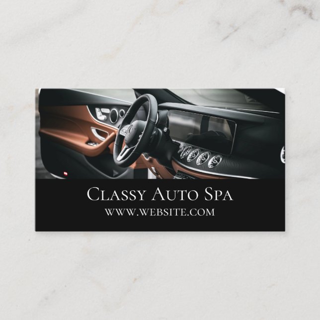 Autodetailing Car Dealer Visitenkarte (Vorderseite)