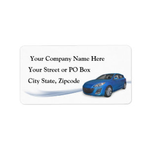 Autodetails Adressaufkleber