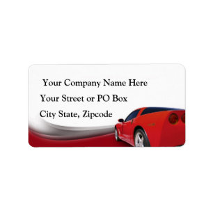 Autodetails Adressaufkleber